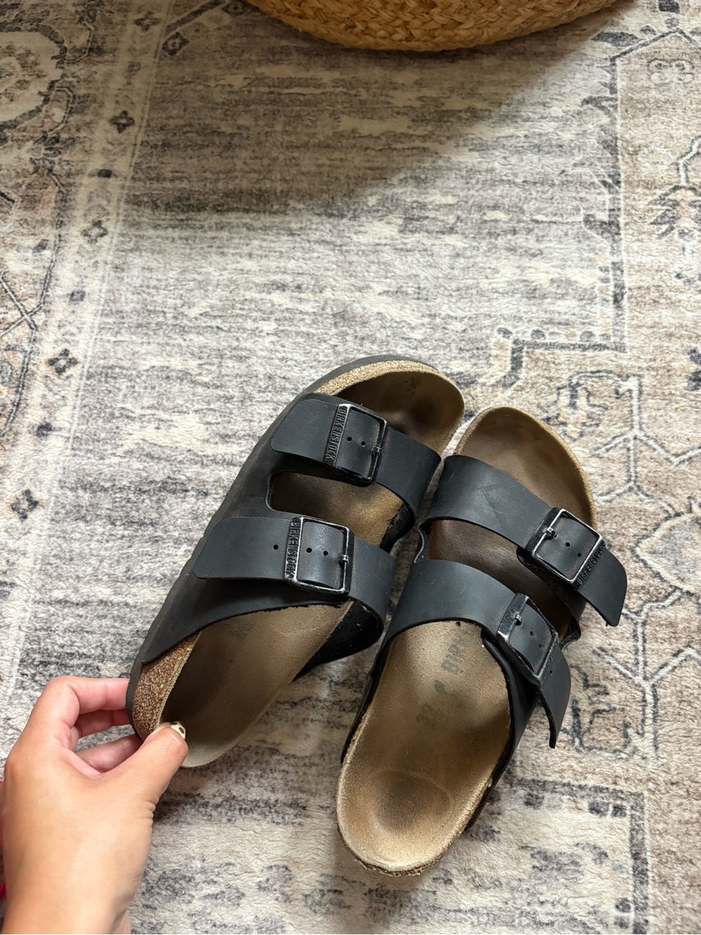 Birkenstock Arizona black sandals size 39